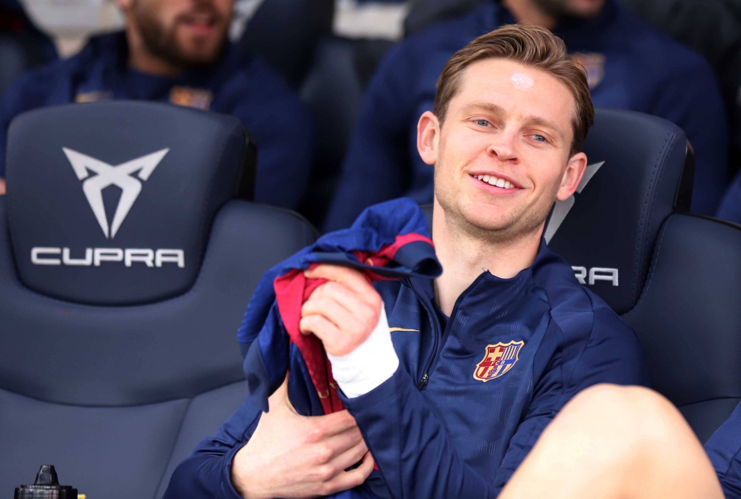 February 2, 2025, Sabadell, Barcelona, Spain: Barcelona Spain 02.02.2025 Frenkie De Jong FC Barcelona, Barca looks during the La Liga EA Sports between FC Barcelona and Deportivo Alaves at Estadi Olimpic Lluis Companys on 02 February 2025 / IMAGO / ZUMA Press Wire