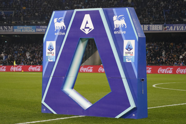 Serie A Logo before the Serie A match between SSC Napoli and Juventus FC at Stadio Diego Armando Maradona Naples Italy / IMAGO / sportphoto24