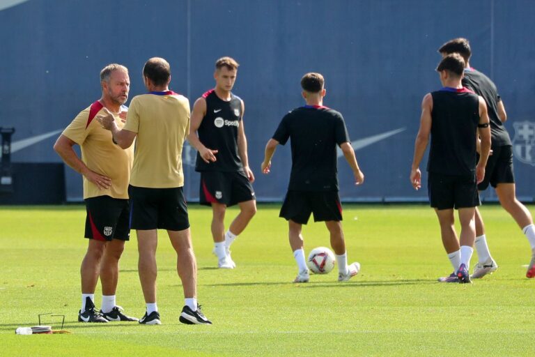 Barcelona training