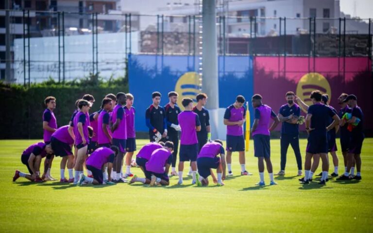 Barcelona training