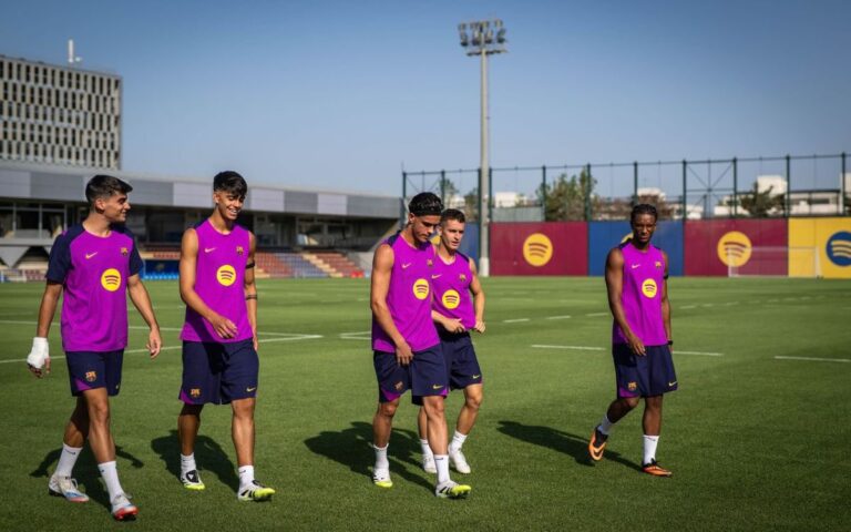 Barcelona training