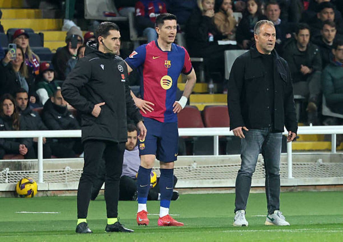 hansi flick and robert lewandowski