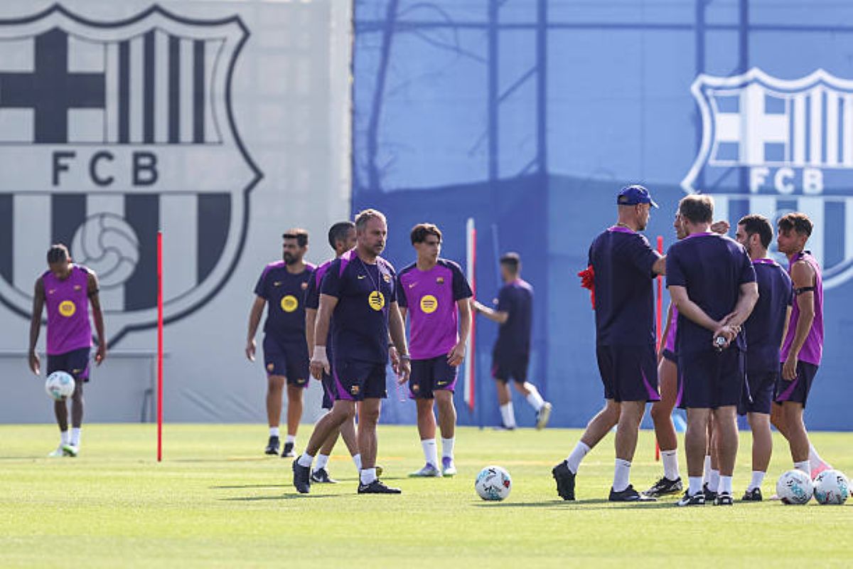 fc barcelona training