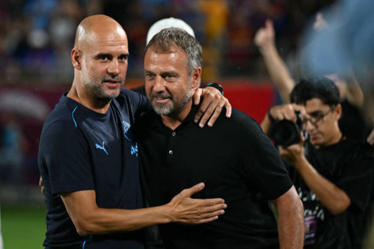 Pep Guardiola and hansi flick