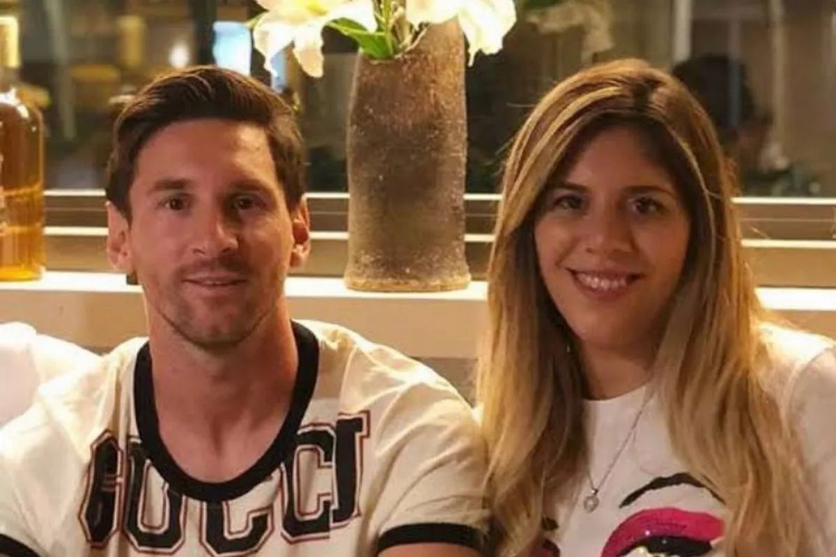 lionel messi with his sister